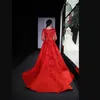 Charming Sexy Prom Dresses Jewel Sheer Neck Illusion Long Sleeves Lace Appliques Quinceanera dresses Sweep Train Zipper Back Evening Dresses