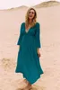 Weißes Viskose-langes Strandkleid, Bademode, Tuniken, Kaftan, Strandkleid, Strandmode, Cover-Ups, Robe De Plage, Saida De Praia8219060