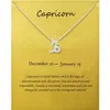 Dogeared 12 Constellation Creative Pendant Color Necklace Female Clavicle Chain Accessories European and American Style Jewelry 2674306