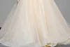 Grace Champagne Jewel Applique Beads Girl's Pageant Dresses Flower Girl Dresses Princess Party Dresses Child Skirt Custom Made 2-14 H317489