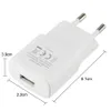 1A Universal USB Wall Charger Portable Charging Adapter EU Plug för Samsung S8 Cellphones Home Chargers