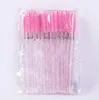 Wholesale Disposable Clear Eyelash Brushes Lashes Extension Applicator Transparent Eyelashes Brushes Mascara Wands Cosmetics Make Up Tool 50pcss/lot