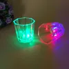 Glowing wine Glasses wine tumbler Mini Luminous Flash light LED Glass Small Colorful KTV concert bar special Drinkware Flashing coffer mugs