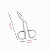 Practical Eyebrow Tweezers Face Hair Removal Make Up Scissors Durable Metal Cosmetic Trimmer Eyelash Clipper Beauty Tool