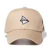 Paper plane Embroidery Baseball Cap Men Women Summer Adjustable cotton lovely Dad Hat Hiphop Snapback Cap Hats Bone Garros Drop291332190