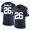 26 Saquon Barkley Jersey de fútbol americano 10 Tom Brady 97 Nick Bosa Jerseys azul