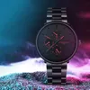 Simple Men's Watch Man Anlogy Quartz Wristwatch Stainless Steel Dial Alloy Strap Gift Clock Dro Erkek Kol Saati M259d