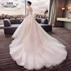 Wedding new lead European and American princess dream long drag tail retro large size Qi Di bride wedding dress girl226g