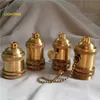 Freeshipping 100PCS / Pack Brass Copper Lamphållare Elektrisk ljusuttag med / utan brytare och gängad skugga Mittery DIY Lighting Base