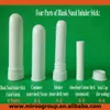 Essential Oil Aromatherapy Blank Nasal Inhaler Tubes (200 Complete Sticks), White Color Blank Nasal Containers