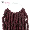 Passion Twist Crochet Dhgate Tissage de cheveux synthétiques 14 pouces tressés cheveux de haute qualité pour Passion Twist crépus bouclés Extensions de cheveux au crochet en vrac