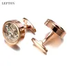 High Quality Movement Tourbillon Cufflinks for Mens Wedding Groom Mechanical Watch Steampunk Gear Cufflinks Relojes Gemelos CJ191116