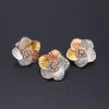 Afrikanska pärlor smycken set blommor kristall hänge halsband örhängen armband ringar för kvinnor bröllopsfest tillbehör set9589712