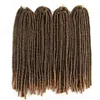 Estensioni di capelli intrecciati sintetici 22 pollici dreadlocks morbidi fux locs trecce all'uncinetto xtress7978857