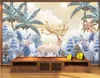 カスタム写真の壁紙壁画3D淫語ミニマリスト熱帯雨林の森の動物ch壁の装飾的な絵画パペルデパーテ壁紙ホームの装飾