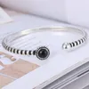 Fashion-Smycken Lyx Smycken Svart Agat Armband För Kvinnor Cirkel Rund Manschett Hot Fashion Gratis Frakt