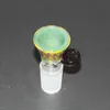 Mix Color Glass Bowl with Handle For Bong dab rig male 14mm 19mm Joint Female Glass Bowl for Bong Water Pipe