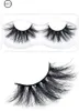 Nyaste 25mm Mink False Eyewashes 5d Mink Lashes Mjuk naturlig tjock korshandgjord med paket J1052