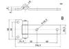 Elektrische Schaltanlagen im B/C-Stil, Steuerkasten, Türscharniere, Automatisierungsgeräte, Maschine, Stromschrank, Netzwerkgehäuse, Reparatur-Hardware