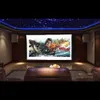 Draagbare projectorscherm 16: 9 150 inch Opvouwbare witte LED Projectieschermen voor Wandmontage Home Theatre-films