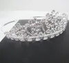 Fash Mujeres Multi cristal Declaración Tiaras Moda Joyería para el cabello Diademas de plata Diademas de flores Coronas de pájaros Accesorios para el cabello de boda 2017