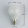 O diodo emissor de luz SMD 3528 dos bulbos G45 6 do globo do diodo emissor de luz de 4W E14 aquece a CA 110-240V do branco 310lm 3000K