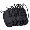 Black Eye Mask Shade Nap Cover Blindfold Masks for Sleeping Travel Soft Polyester Masks 4 Layer HHA37