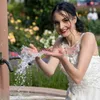 Perfect Lace Garden White Wedding Dresses A-Line Spring Chiffon Beach Mariage Arabic Plus Size Bridal Ball Gown For Bride robe de mariée