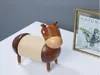 Creative Home Solid Wood Kitchen Paper Towel Holder Toilet Paper Roll Holder Cartoon Small Donkey Wooden Crafts Ornaments