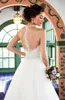 Vestido de Novia Corsetto Abiti da sposa Sheer Scollo all'americana Abito da sposa con perline di cristallo Abiti da sposa con strass Abiti da Sposa