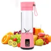 400 ml Persoonlijke Blender met Reis Cup USB Draagbare Elektrische Juicer Blender Oplaadbare Juicer Fles Fruit Groente Keuken Tool WX9-1681