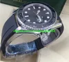 럭셔리 시계 크라운 226659 망 18K 화이트 골드/고무 43mm 새로운 2019 모델 착용하지 않은 자동 패션 남자 시계 손목 시계