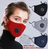 In voorraad Wasbaar Gezichtsmasker Anti-stof Herbruikbare PM2.5 Maskers met Filter Valve Beschermende katoen Kinderen Kinderen Gezichtsmaskers Doek Wasbare Jongens