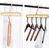 Multi-port roupa cremalheira Flodable multifuncionais mágicos Cabides organizador Saving Espaço Hanger Racks Plastic Scarf cabides LSK204