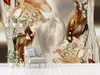 Fantasy 3d jewels flowers jewels wall modern wallpaper for living room