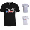 Män Donald Trump 2020 T-shirt O-Neck Kortärmad tröja USA Flagga Keep American Great Letter Tops Tee Shirt LJJA2661