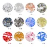 Na062 50pcs kristall glänsande 3d nagelkonst rhinestones blandade mönster hästögon / vattendroppe / hjärta / diamant form DIY dekor charms elf boll