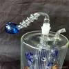 Le nouveau rond de pot multicolore, gros verre Bongs brûleur à mazout tuyaux en verre conduites d'eau tuyau en verre plates-formes pétrolières fumer livraison gratuite
