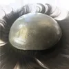 Тонкая кожа мужчина Toupee Thin Skin Pu Toupee для мужчин замены системы человеческие волосы Прямые волосы натуральные черные политики Wig High4020794