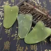 Natural Jade Board Green Jade Stone Cure Massage GuaSha Tool Body Face Relaxation Beauty Health Care Tool RRA3187