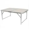 Fashion Free shipping Wholesales 90 x 60 x 70cm Home Use Aluminum Alloy Folding Table White