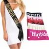 Happy Birthday Party Decoration 16th 18th 20th 21st 30th 40th Birthday Girl Sash