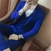 Royal Blue Groom Tuxedos Notch Lapel Groomsman Bröllop 3 Piece Suit Fashion Men Business Prom Party Jacka Blazer (Jacka + Byxor + Tie + Vest) 2587