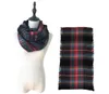 Telhas Infinity Scarves Grid Loop Lacacose Mulheres Inverno Quente Cobertores Tartan Oversized Verificação Xaile Lattice Envoltório Cashmere Pashmina GB1409