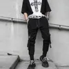 Хип-хоп Мужские черные шаровары Уличная одежда Многокарманные мужские спортивные штаны Уличная одежда Повседневные мужские хип-хоп брюки M-2XL
