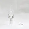 Fumar 10mm 14mm 19mm Ponta de quartzo para mini kits com clipes de plástico Keck Quartz Banger Nail Tips2387385