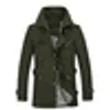 Mode im britischen Stil einreihiger Herren-Trenchcoat 5XL Stehkragen lässiger Mantel CQF801 Lässige Mode