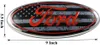 Shenwinfy Front Grille Tailgate Emblem för 04-14 F150 Ford Oval Badge för 11-14 Edge 11-16 Explorer 06-11 Ranger 07-14 Expedit329y