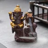 Lotus India Ganesha Elephant God Buddhist Buddha Backflow Incense Burner Censer Stick Holder Free DHL Shipping