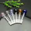 カラーバブルガラスストレートポット卸売ボンズバーナーガラス水パイプオイルリグ喫煙無料